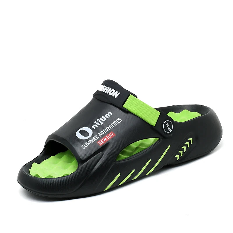 Men Slippers 2025 New Summer EVA Soft-soled Platform Slides Sandals Indoor Outdoor Walking Beach Shoes Flip Flops Mens Shoes