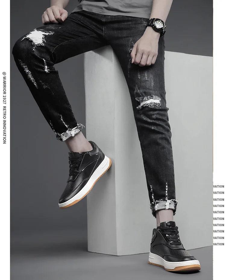 Men Genuine Leather Casual Shoes Men Sneakers Man White Shoes Comfortable Platform Male Footwear Height Increase 6/8/10CM Insole