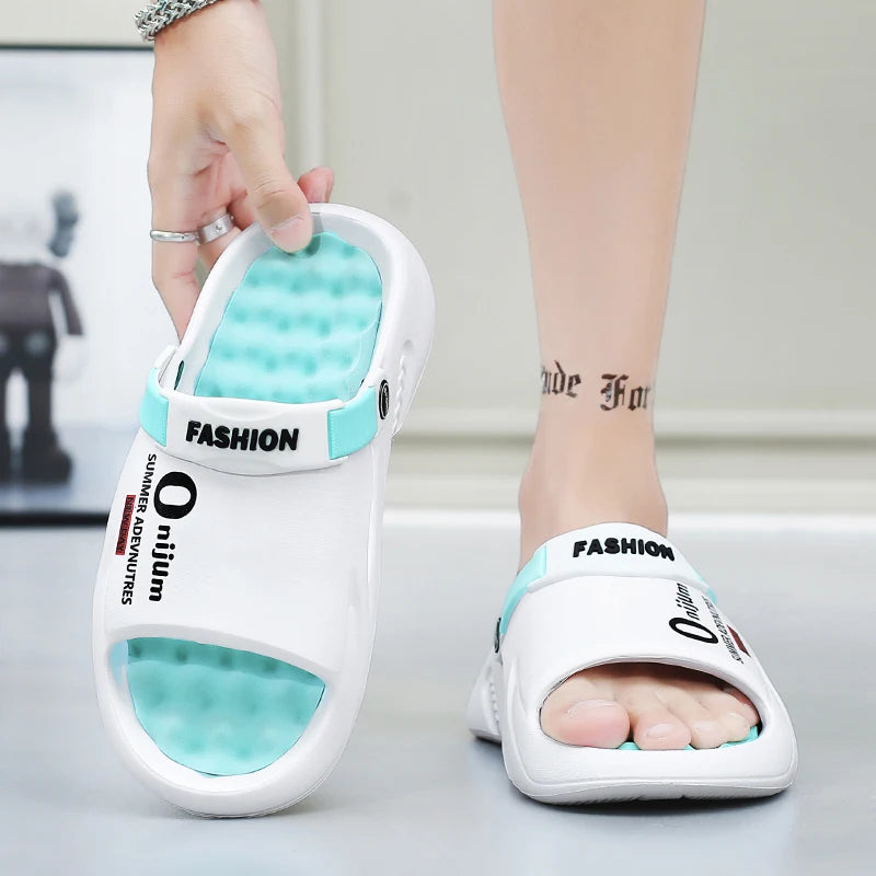 Men Slippers 2025 New Summer EVA Soft-soled Platform Slides Sandals Indoor Outdoor Walking Beach Shoes Flip Flops Mens Shoes