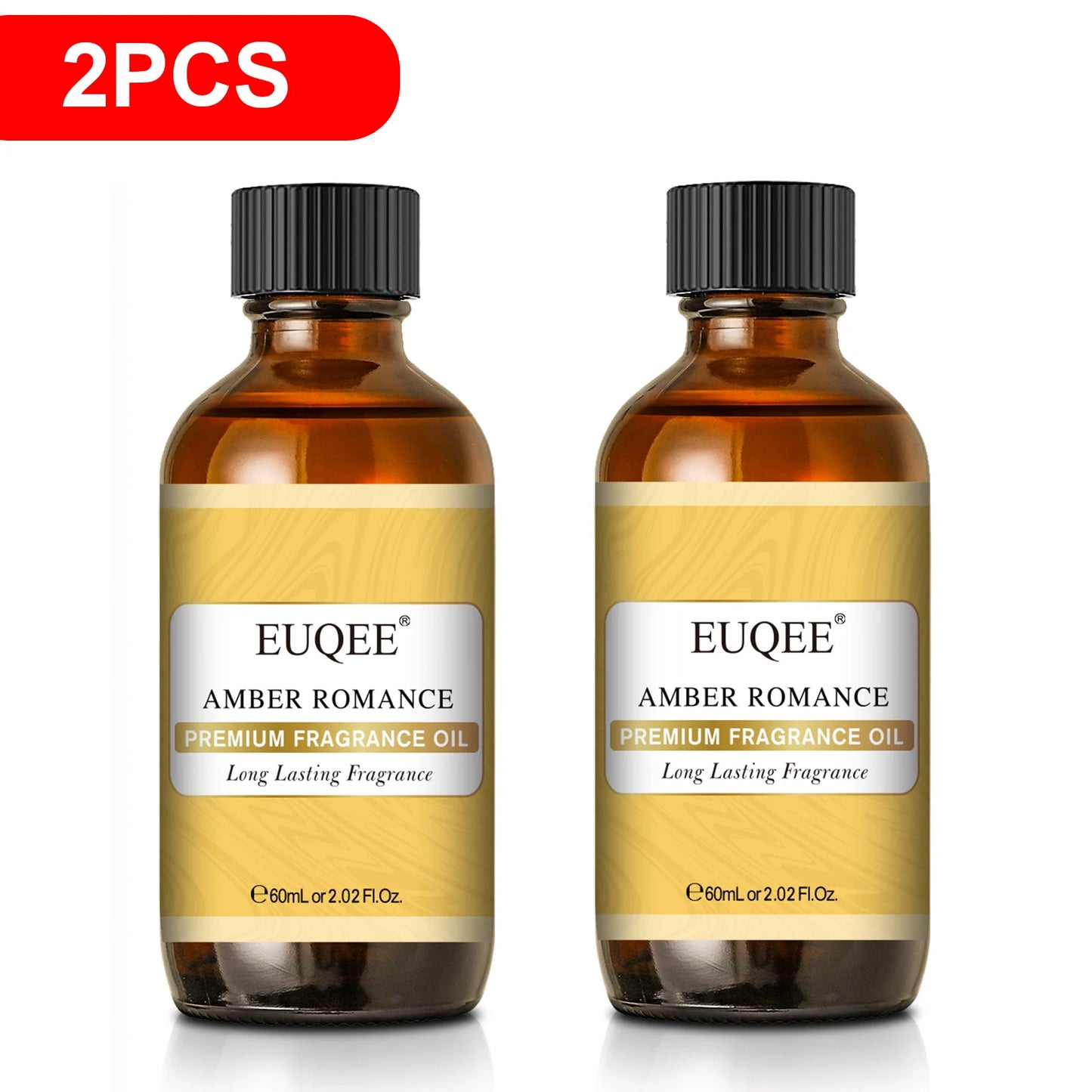 EUQEE 2PCS Men's Fragrance Oil Set For Diffuser 60ml Coconut Cream Pumpkin Pie Leather Coffee Bay Rum Aroma Fragrance Oil
