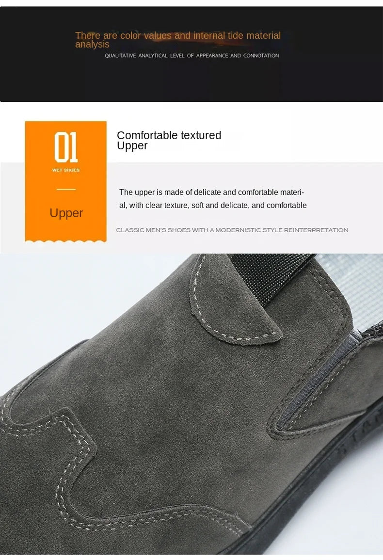 2025Men's Workwear Casual Sneakers Indoor Breathable Loafers Outdoor Seasonal Lightweight Beach Shoes Soft Sole Non-slip Fashion