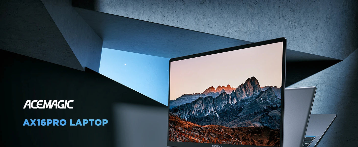 ACEMAGIC Laptop 16.1 FHD Gaming Laptop AMD Ryzen 7 5700U 16GB RAM 512GB SSD Windows 11 Pro Graphite WiFi 6 Backlit KB Gray