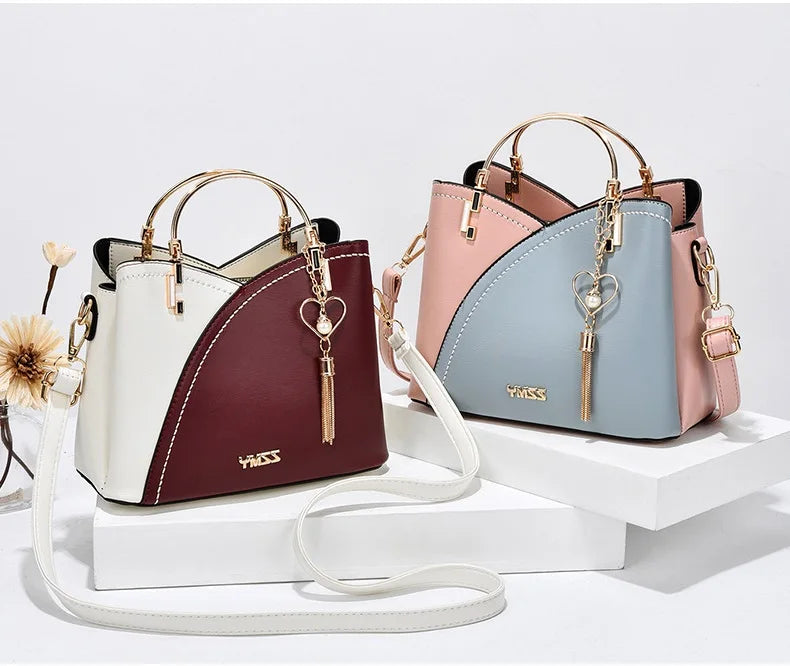 2025 New Women PU Handbag Bag Korean Style Large Capacity Shoulder Crossbody Bag Ladies High quality Leather Daily shopping Bag