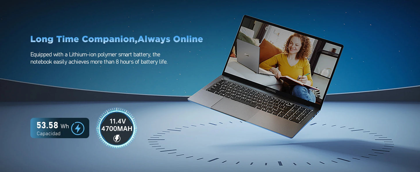 ACEMAGIC Laptop 16.1 FHD Gaming Laptop AMD Ryzen 7 5700U 16GB RAM 512GB SSD Windows 11 Pro Graphite WiFi 6 Backlit KB Gray