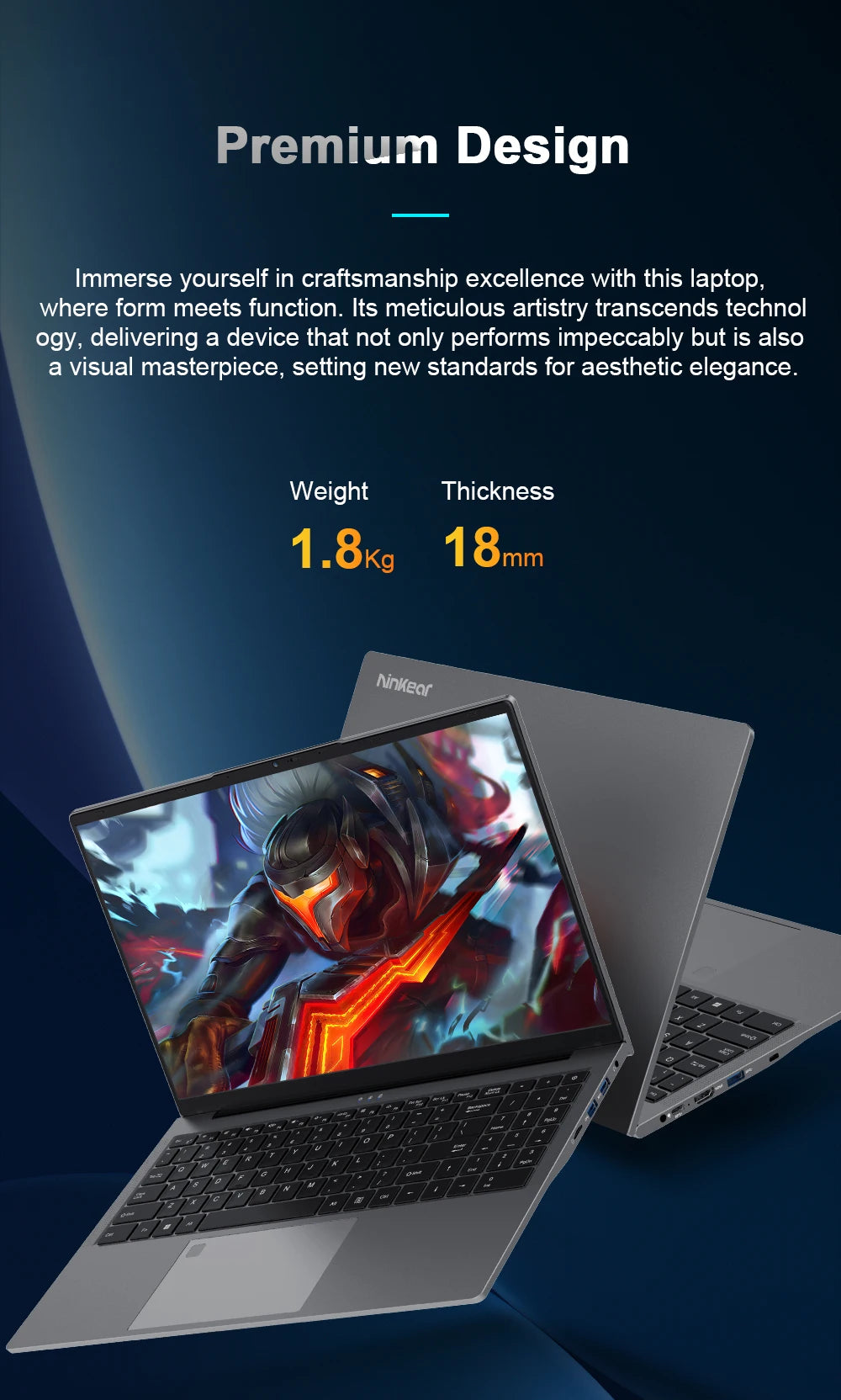 Ninkear A15 PLUS Laptop 15.6" IPS FHD AMD Ryzen 7 5825U Notebook 32G DDR4 3200Mhz+1TB PCI-E 57Wh Battery Windows 11 PRO Computer