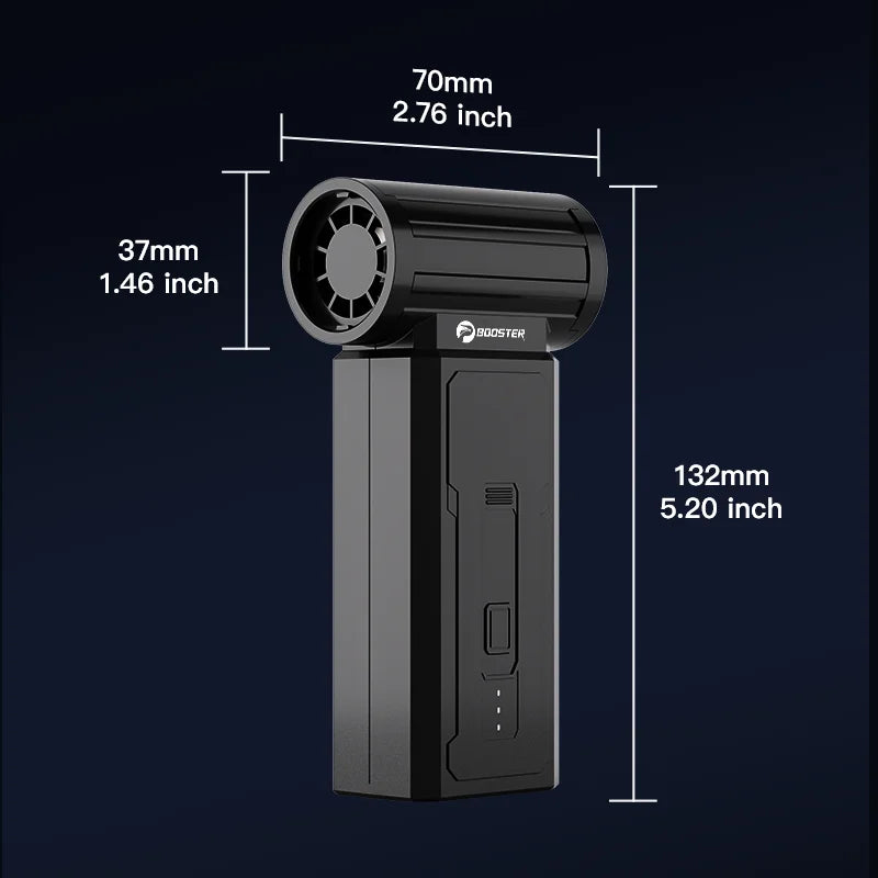 BOOSTER W01 Mini Turbo Jet Fan Turbo Fan Powerful Air Blower 100,000 RPM Powerful Blower with High Speed Duct Fan Turbo Blower