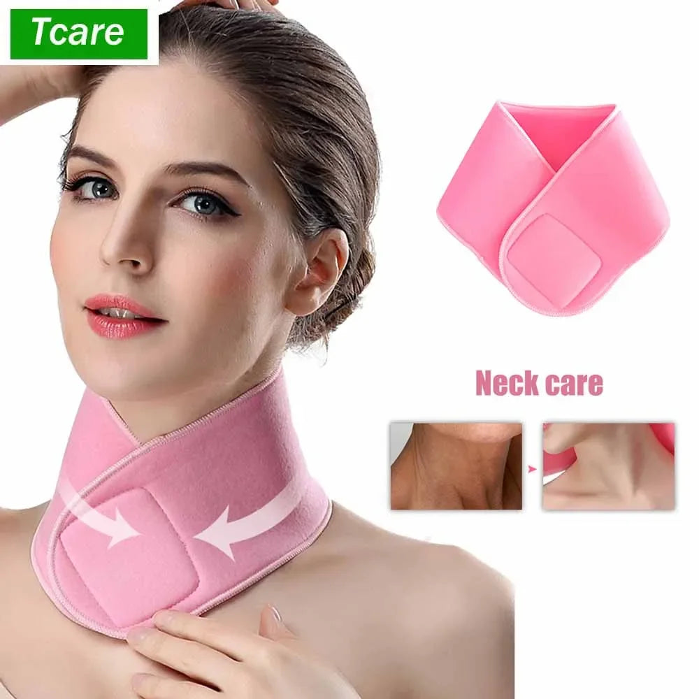 Tcare Neck Mask GEL Reusable Silicone Care Neck Pad Neck Tape Wrinkle Pads for Neck Treatment Prevention Anti Wrinkle Remover
