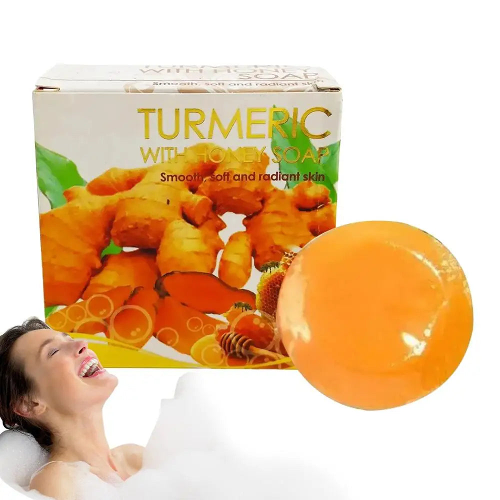 50g Face Wash Bar Soap turmeric soap bar Facial Hydrating Cleansing Face Soap Antioxidant Deep Cleansing Turmeric Soap