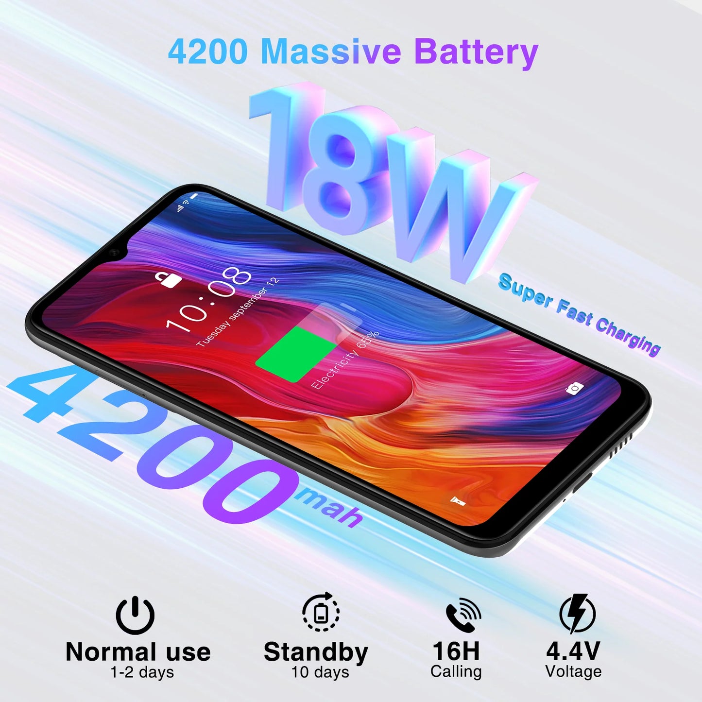 DOOGEE N50 Pro mobile phone free 20GB RAM + 256GB ROM Android 13 50MP AI camera, 6,52 inch 1TB expandable Widevine L1 4G