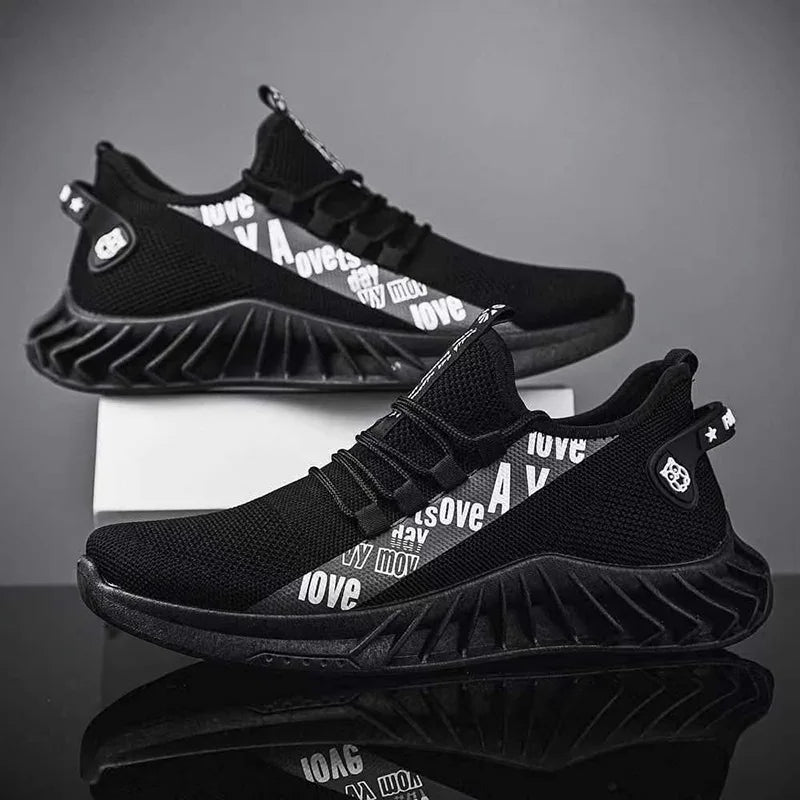 NEW New Spring and Autumn Soft soled Running Men's Mesh Breathable Casual Sports Shoes Men's Coconut Trendy Shoes Men's Shoes