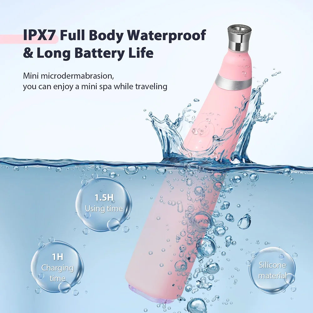 Foreverlily Portable Diamond Peeling Machine Microdermabrasion Facial Cleaning Device Exfoliation Vacuum Blackhead Remover