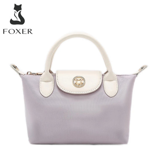 FOXER Fashion Women's Handbag Trapeze Bag 2025 New Summer Casual Crossbody Purse Female Shoulder Bag as Gift