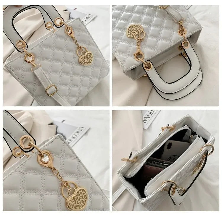 Handbag Women Brand Luxury Totes High Quality Fashion Classic Quilted Square Handle Bag Women Crossbody Shoulder Bags Dropship