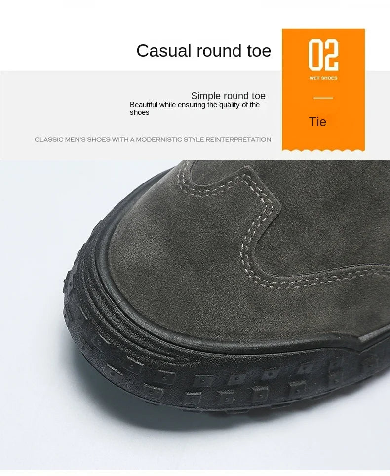 2025Men's Workwear Casual Sneakers Indoor Breathable Loafers Outdoor Seasonal Lightweight Beach Shoes Soft Sole Non-slip Fashion