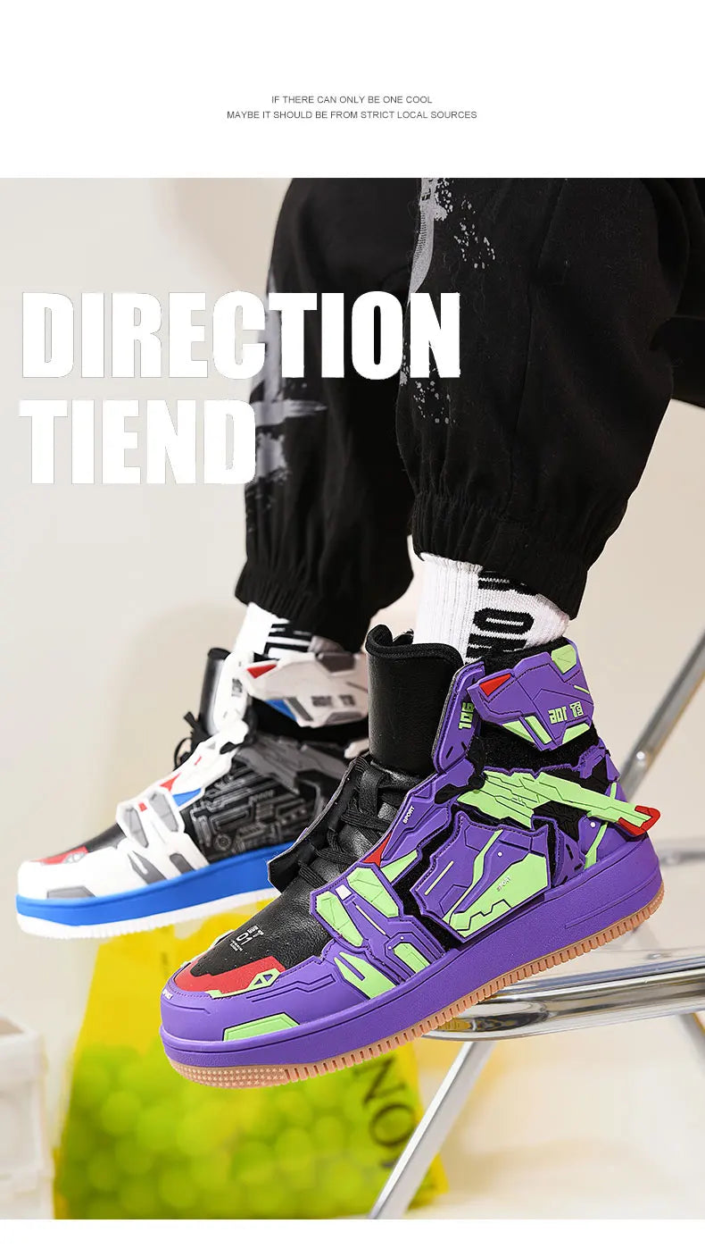 Shoes For Men Women's  Anime Sneakers 2024 Winter Fashion Male Casual Tenis Woman Trainers Race Shoes Boots Plus Size 36~46