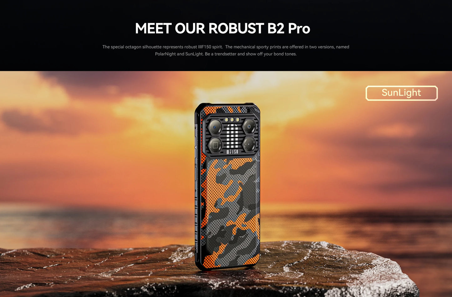 IIIF150 B2 Pro Rugged Smartphone Android Cell Phone G99 120Hz 6.8'' Screen 24GB RAM 256GB ROM 108MP Camera 10000mAh 30W Charge