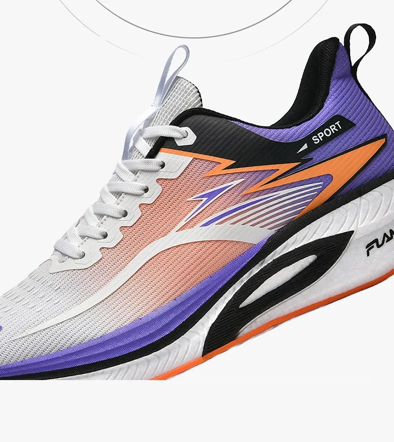 Couple Men's and Women's Carbon Plate Full-Length Summer Breathable Running Professional Breathable Running Shoes Shock-Absorbin