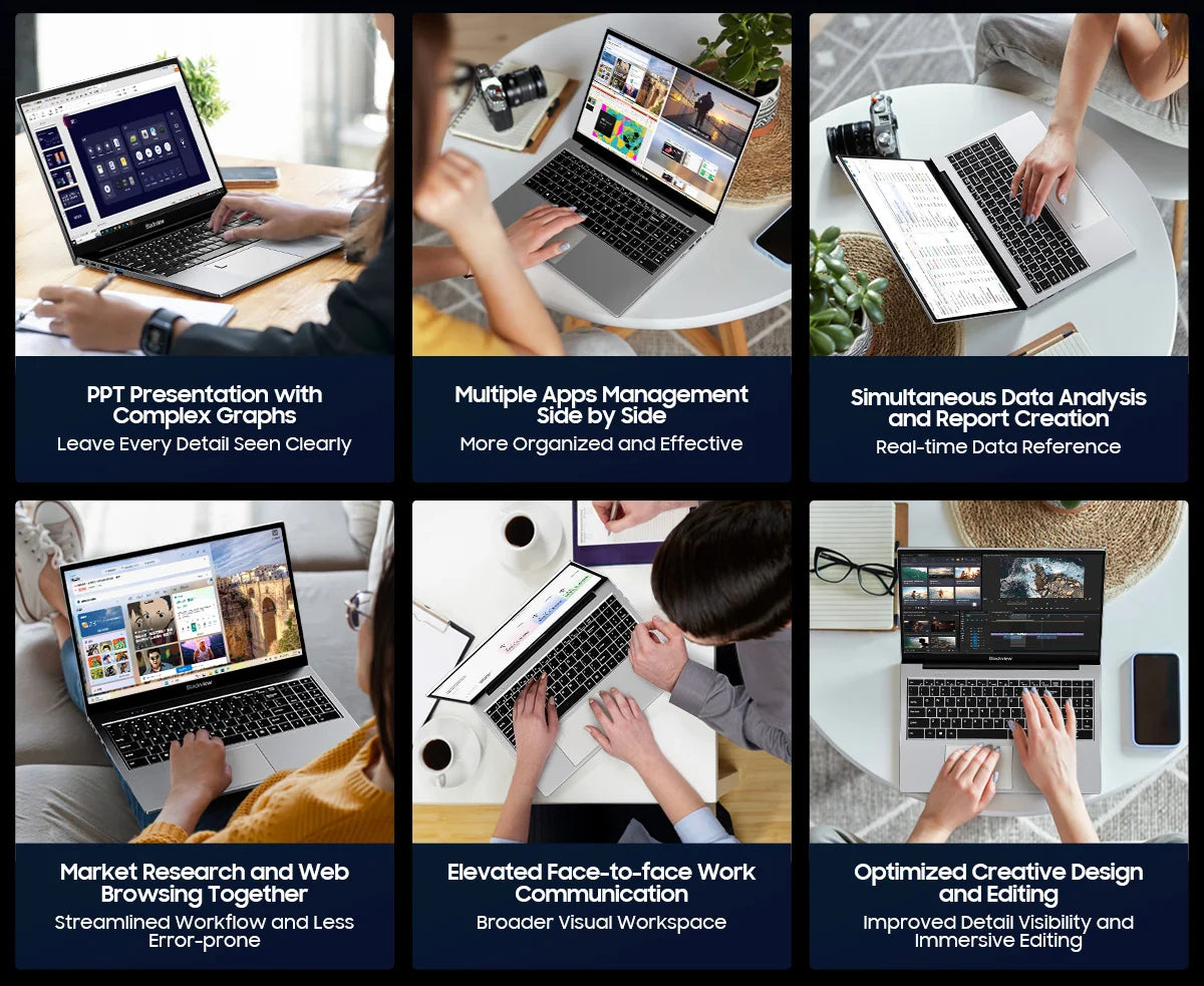 Blackview AceBook 8 Laptop 15.6" 12th Gen Intel Alder Lake N97 16GB RAM 512GB SSD + expansion up to 1TB Windows 11 Home 15.6"