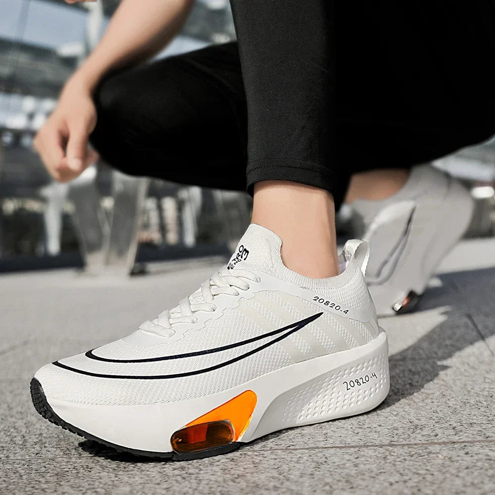 New Foreign Trade Couple Sports and Leisure Shoes Fashionable and Versatile Thick Bottom Lightweight Air Cushioned Running Shoes