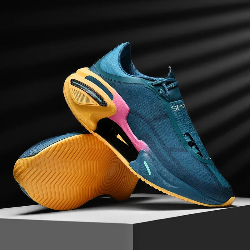 New Men's Running Shoes Breathable Soft Flat Outdoor Sports Cushioning Running Shoes Mesh Comfortable Casual Sneakers for Men