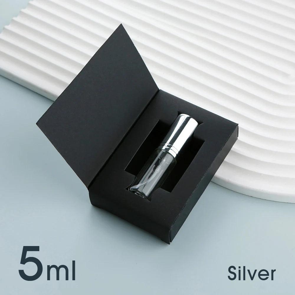 50個5毫升10毫升香水噴霧瓶帶包裝可再填充噴頭香水瓶鋁製迷你噴霧瓶
