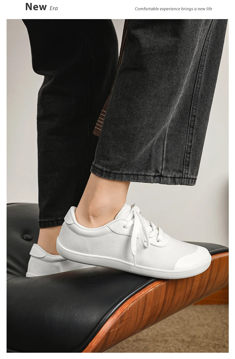 SNORW Wide Barefoot Shoes for Womens Mens Outdoor Trail Running Zero Drop Casual Sneaker