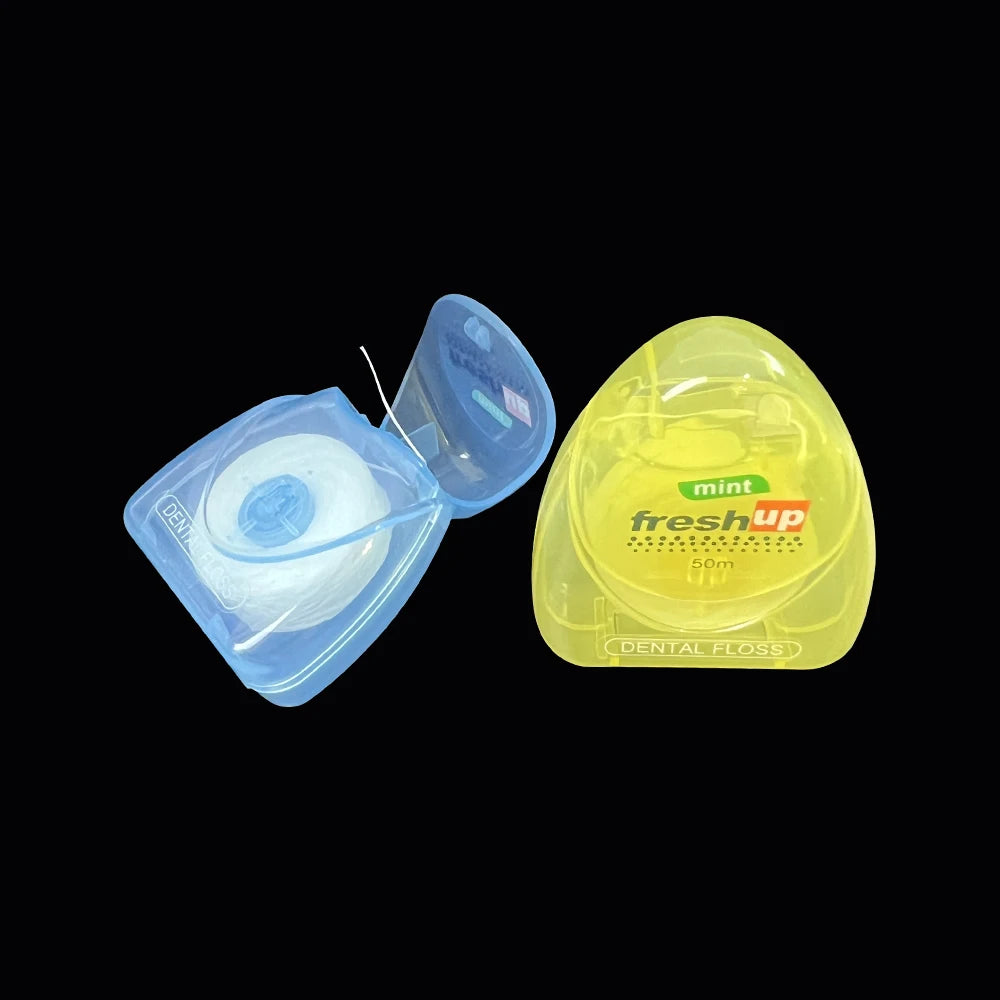 Portable Dental Floss Teeth Clean Oral Care Tooth Cleaner Teeth Gap Cleaning Polymer 50M Clean Wire Mint Toothpick Cleaning