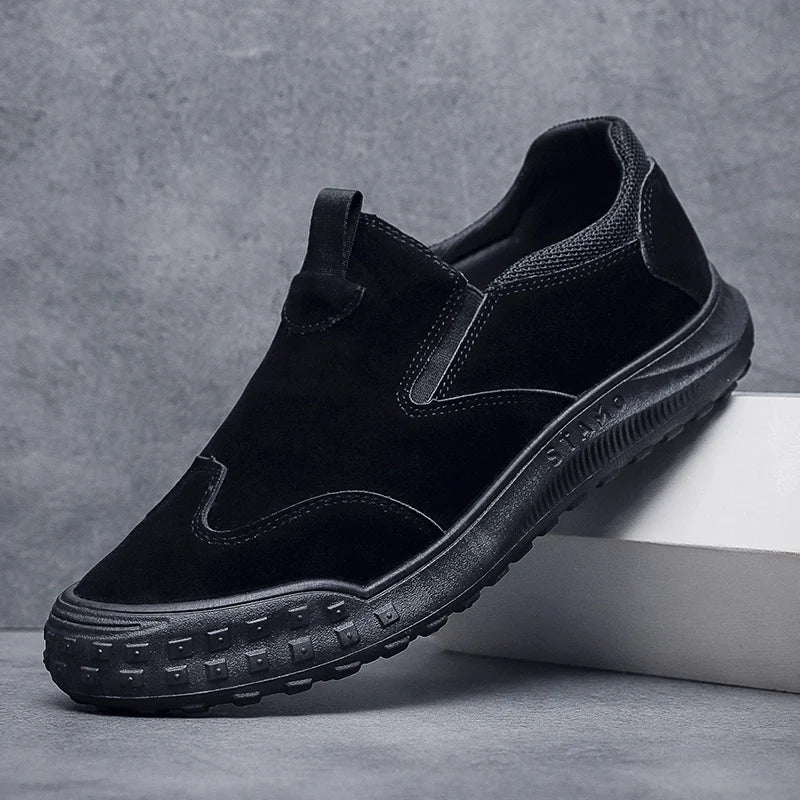 2025Men's Workwear Casual Sneakers Indoor Breathable Loafers Outdoor Seasonal Lightweight Beach Shoes Soft Sole Non-slip Fashion