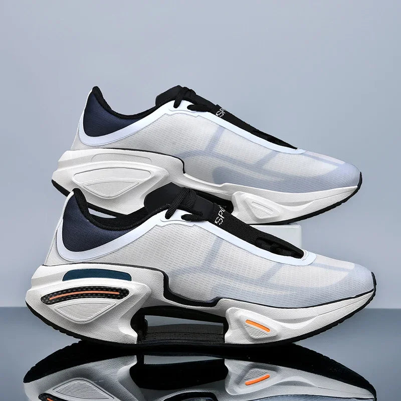 New Men's Running Shoes Breathable Soft Flat Outdoor Sports Cushioning Running Shoes Mesh Comfortable Casual Sneakers for Men