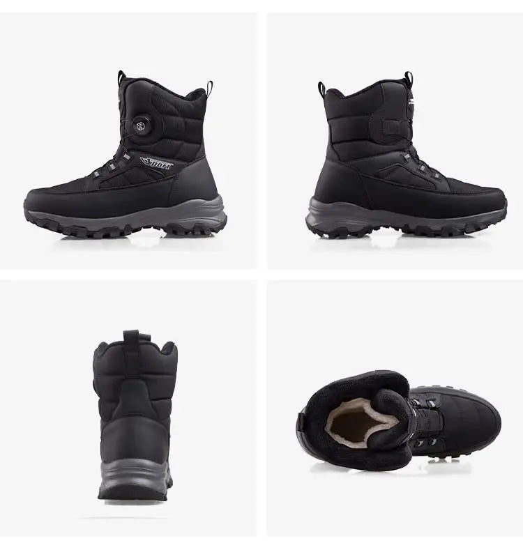 2025 Winter New Thick-soled Non-slip Comfortable Lightweight Velvet Outdoor Cotton Boots Men