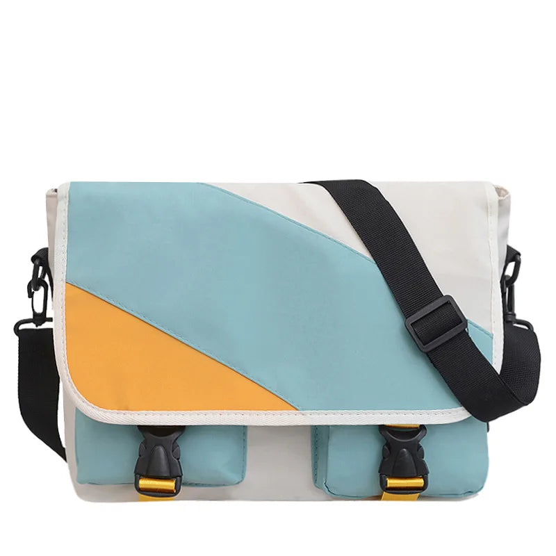 Waterproof Nylon Messenger Bags for Women Canvas Handbags Shoulder Crossbody Bag Large Capacity Casual Students School Bags