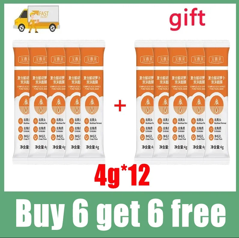 Bubble Face Cleaning Mask Blackhead Remove Pore Shrink Controlling Oil Moisturizing Whitening Brighten Skin Tone Fade Acne Scars