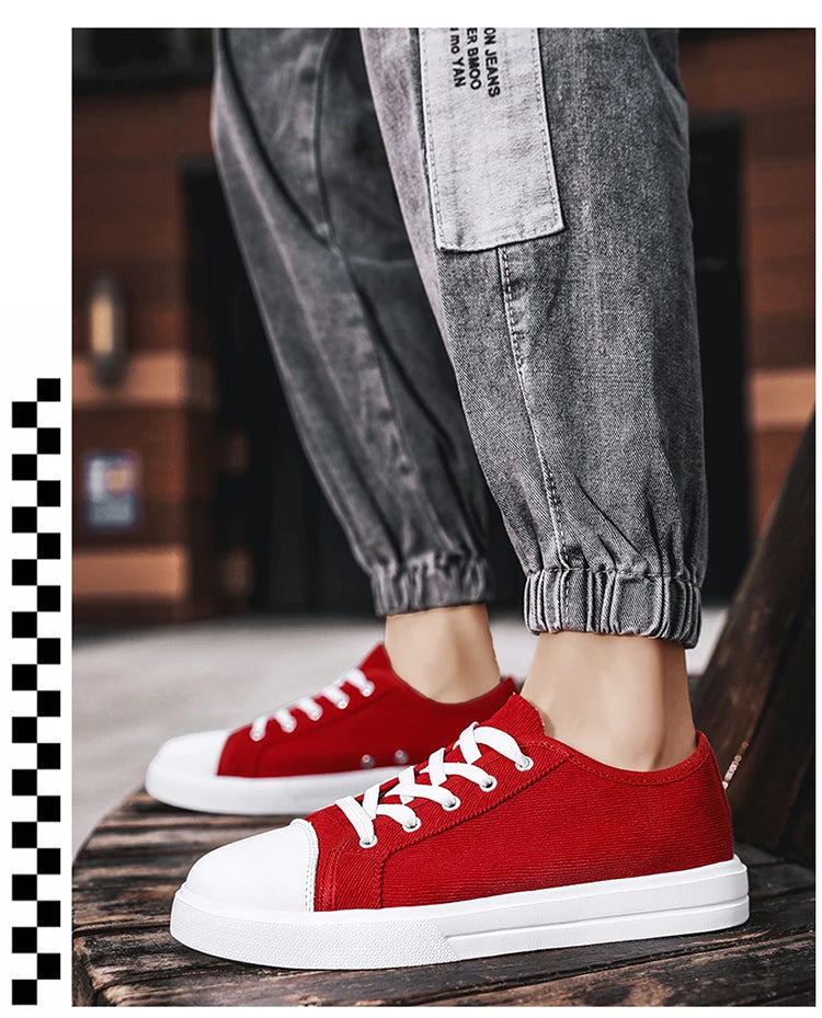 Men Canvas Sneakers Comfort Outdoor Walking Footwear Flat Casual skateboard Sports Shoes Skate Shoes Zapatos Hombe 2023