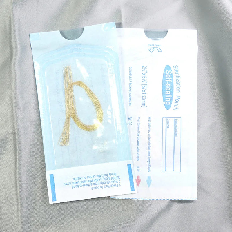 60/120pcs 24K Gold Protein Line Absorbable Anti-wrinkle Face Filler Firming Fade Fine Lines Collagen Thread Anti-Aging Serum