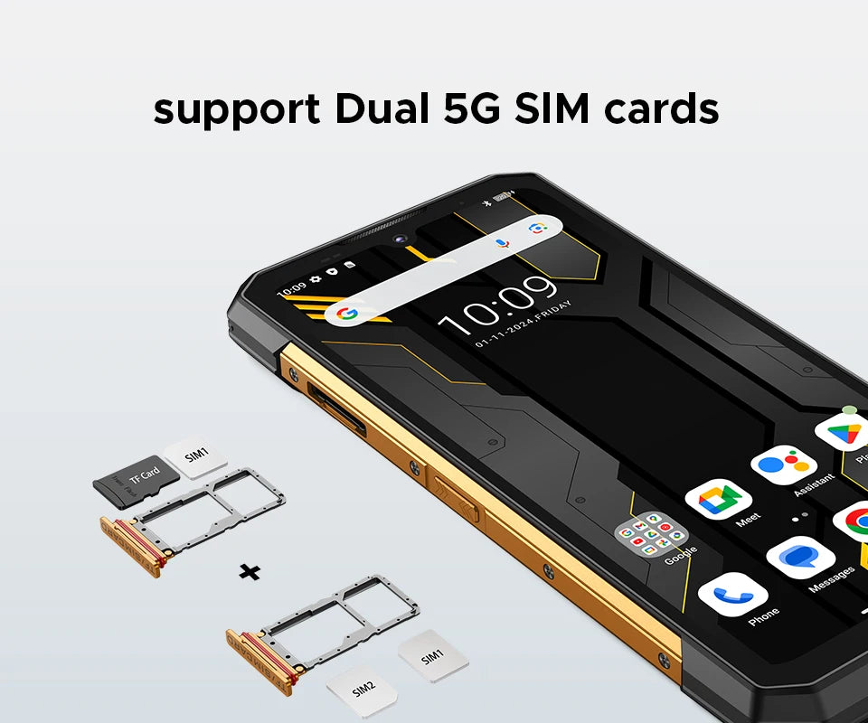 Doogee S200 X 5g Rugged Phone 12+512Gb Smartphone 6.72” Fhd+120Hz Ips Screen Dimensity 7050 10100Mah Battery Ai Mobilephones