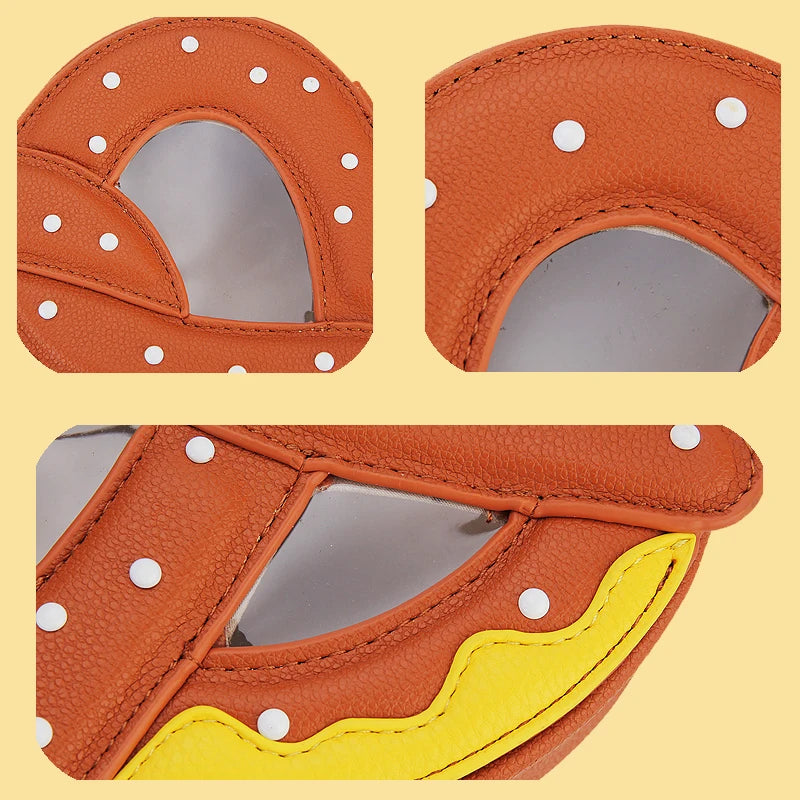 Novel Pretzel Bread Design Shoulder Bag for Women Small Food Shape Crossbody Bag Girls Cute Purses and Handbags Novelty Clutch