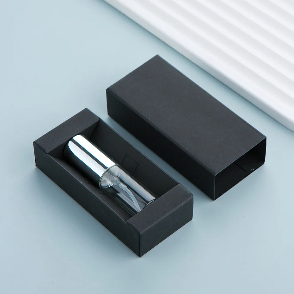 50 件/批 5ml 香水瓶配香水紙盒香水可填充霧化器噴霧瓶噴霧器定制 LOGO 另付費