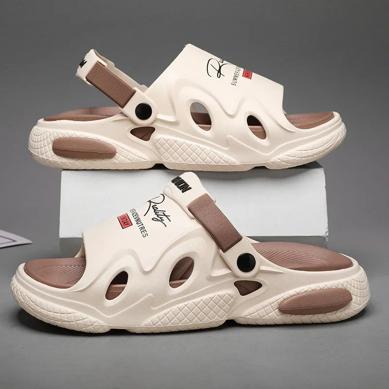 Sandals Beach Shoes Men's Slippers Soft and Comfortable Thick Bottom Wear-resistant Indoor and Outdoor Bathroom Unisex Fashion