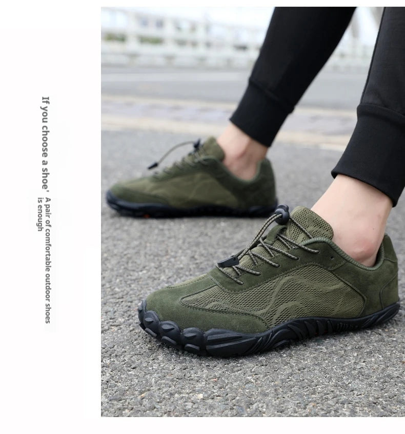 Wide Fit Sneakers for Men and Women Zero Drop Barefoot Shoes with Elastic Band for Beach Hiking and Daily Wear