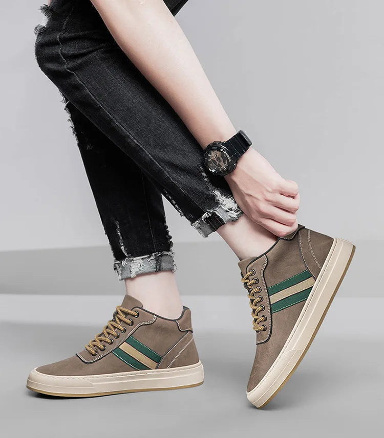 Men's Elevator Shoes Increase 6cm Sneakers Men Sports Shoes Leisure Inner Height Increasing Shoes Hidden Heels Shoes Size 38-44