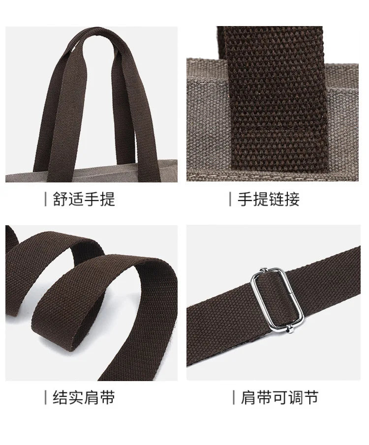 Women Handbags Ladies Canvas Shopping Tote Bag Clutch Female Crossbody Bags