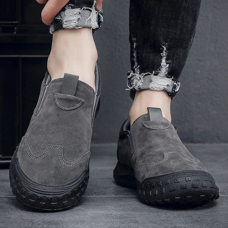 2025Men's Workwear Casual Sneakers Indoor Breathable Loafers Outdoor Seasonal Lightweight Beach Shoes Soft Sole Non-slip Fashion