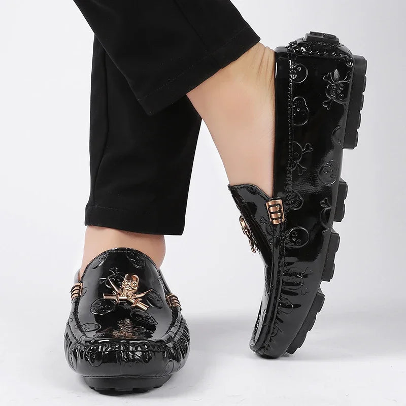 YRZL White Loafers Men Casual Shoes Handmade Lazy Shoes Men Loafers Moccasins Size 48 Breathable Slip on Driving Loafers for Men