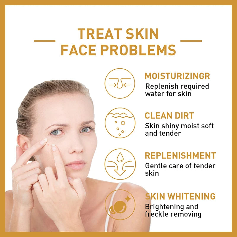 Rice Raw Pulp Serum Hyaluronic Acid Face Essence Nourishing Moisturizing Whitening Anti-Wrinkle Brighten Smooth Facial Skin Care