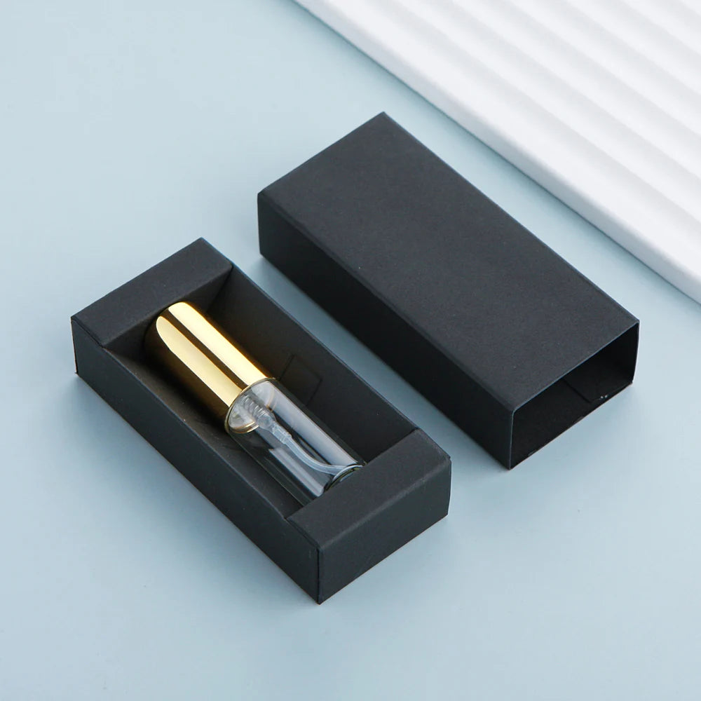 50 件/批 5ml 香水瓶配香水紙盒香水可填充霧化器噴霧瓶噴霧器定制 LOGO 另付費