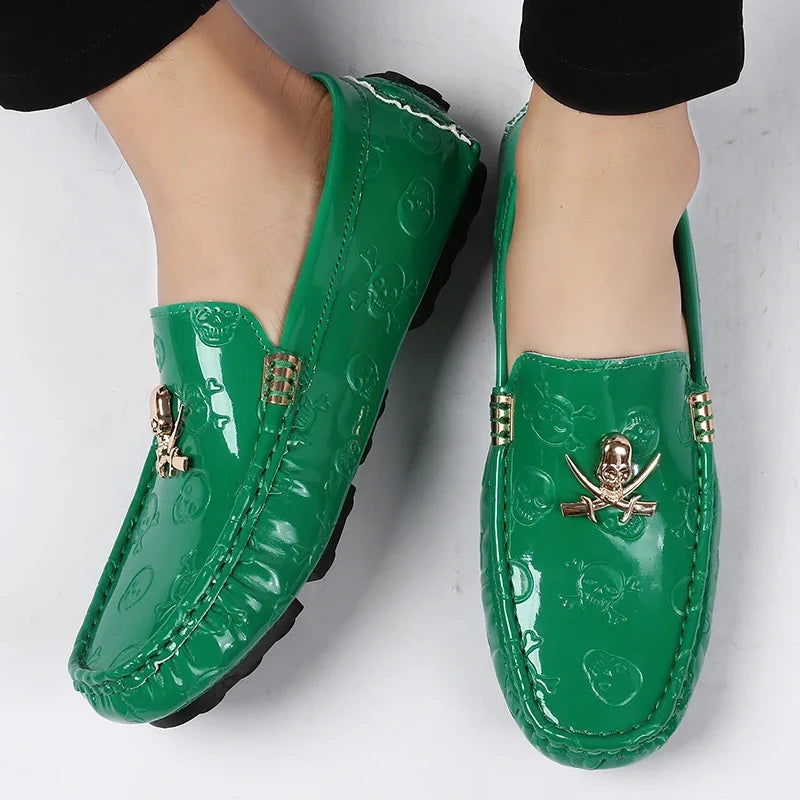 YRZL White Loafers Men Casual Shoes Handmade Lazy Shoes Men Loafers Moccasins Size 48 Breathable Slip on Driving Loafers for Men