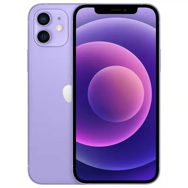 Refurbished phone APPLE iPhone 12 64GO 128GO 256go unlock smartphone inches, six cores, i0S A14.4GBRAM,12MP(Excellent Condition)