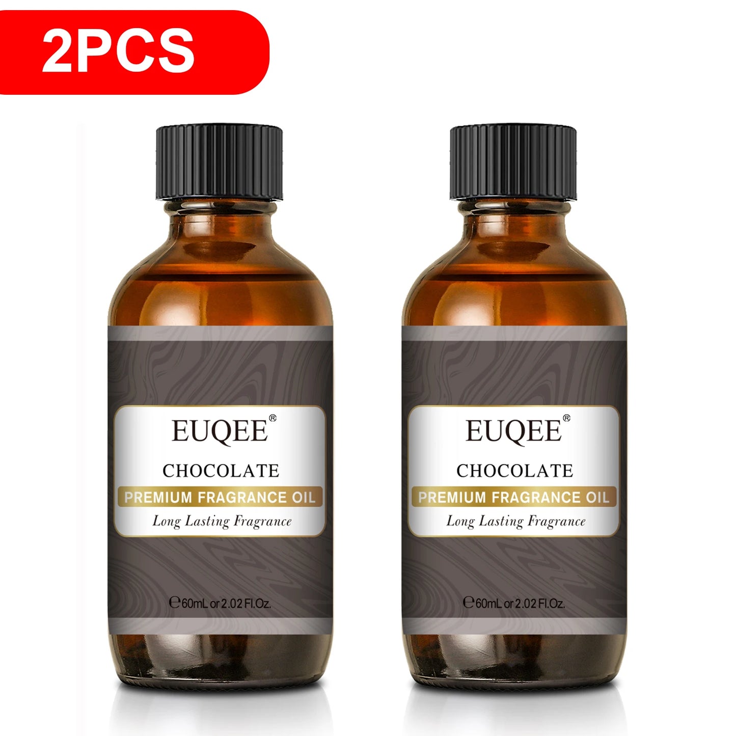 EUQEE 2PCS Men's Fragrance Oil Set For Diffuser 60ml Coconut Cream Pumpkin Pie Leather Coffee Bay Rum Aroma Fragrance Oil