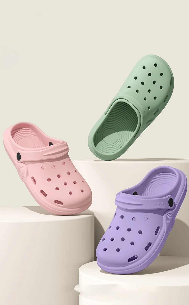 Dongdong Shoes Women's New Trendy Summer Thick Sole Increase Anti Slip Fashion Work Beach Baotou Slippery Sandals