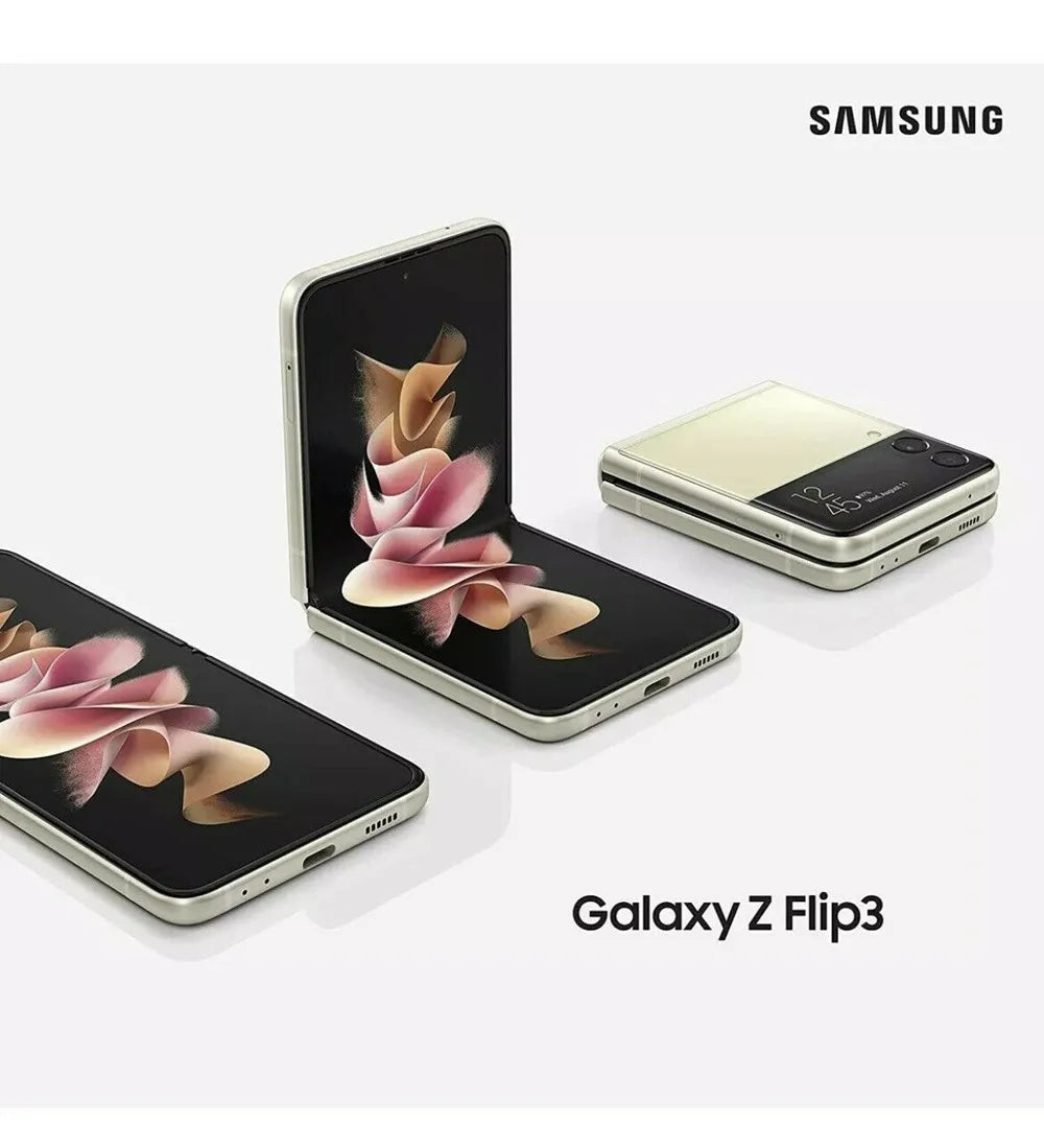 Samsung Galaxy Z Flip 3 Z Flip3 5G F711U1 F711N F711B Original 6.7" AMOLED NFC Snapdragon Unlocked Foldable 99% New Cell Phone